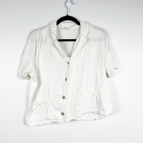 Madewell Short Sleeve Button Up Shirt Sz XS - Picture 1 of 6